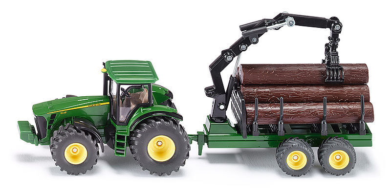 Traktor z przyczepą leśną siku farmer s1954