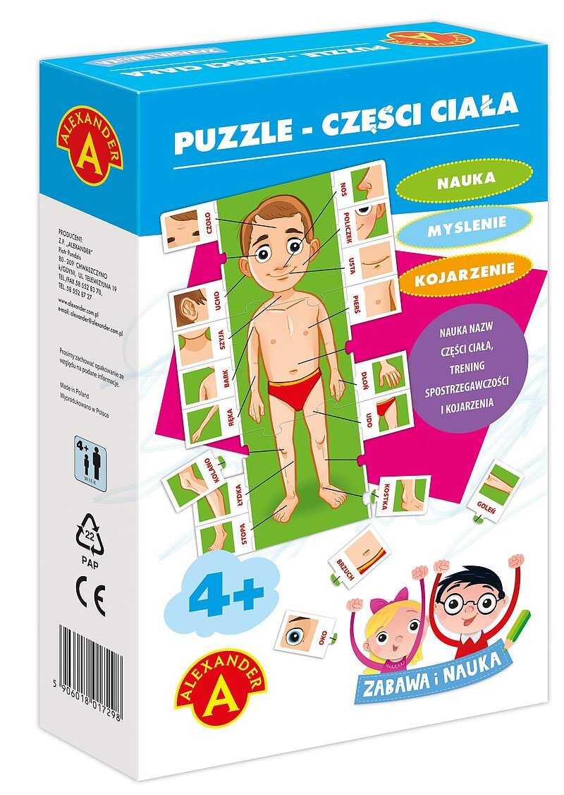 Puzzle Części ciała