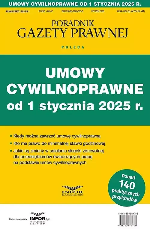 Umowy cywilnoprawne od 1 stycz 2025 Prawo pracy i ZUS 1/2024
