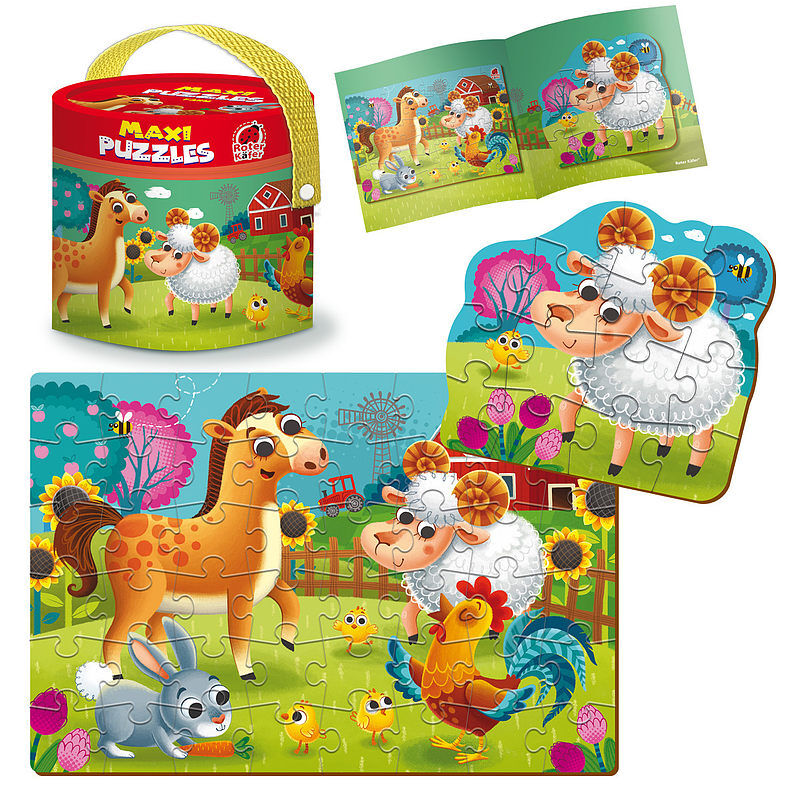Puzzle 2w1 maxi farma rk1080-01