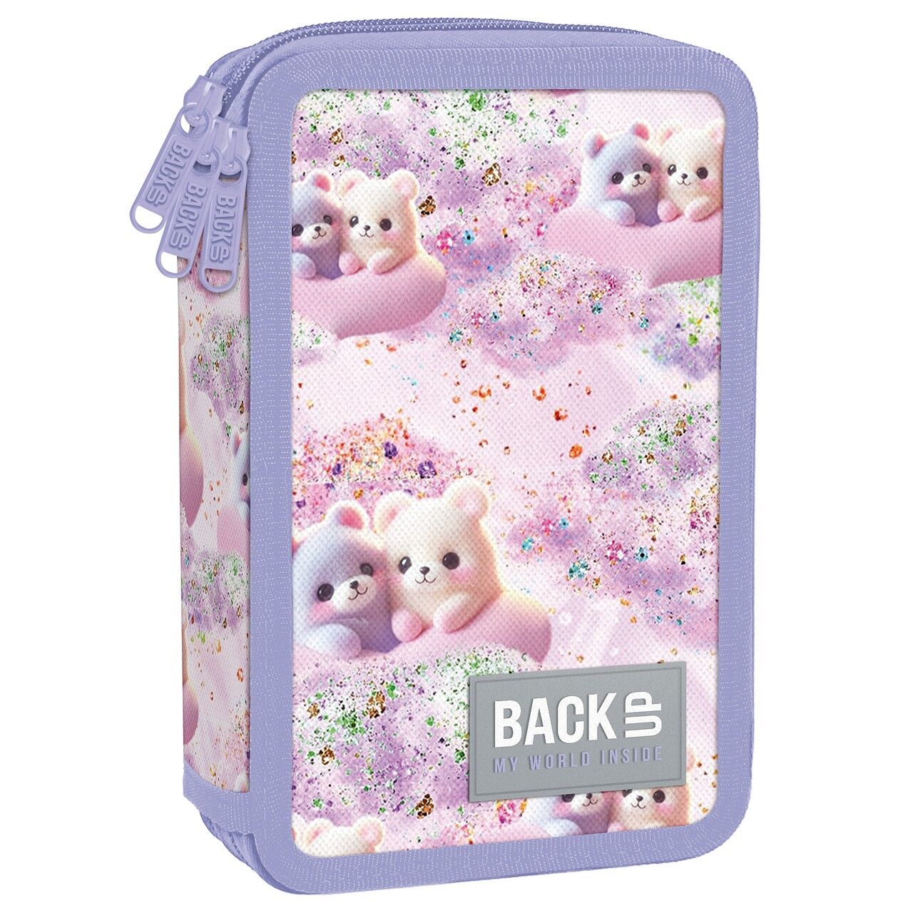 Piórnik 3-komorowy Backup Pastelowe Misie PB8EW23