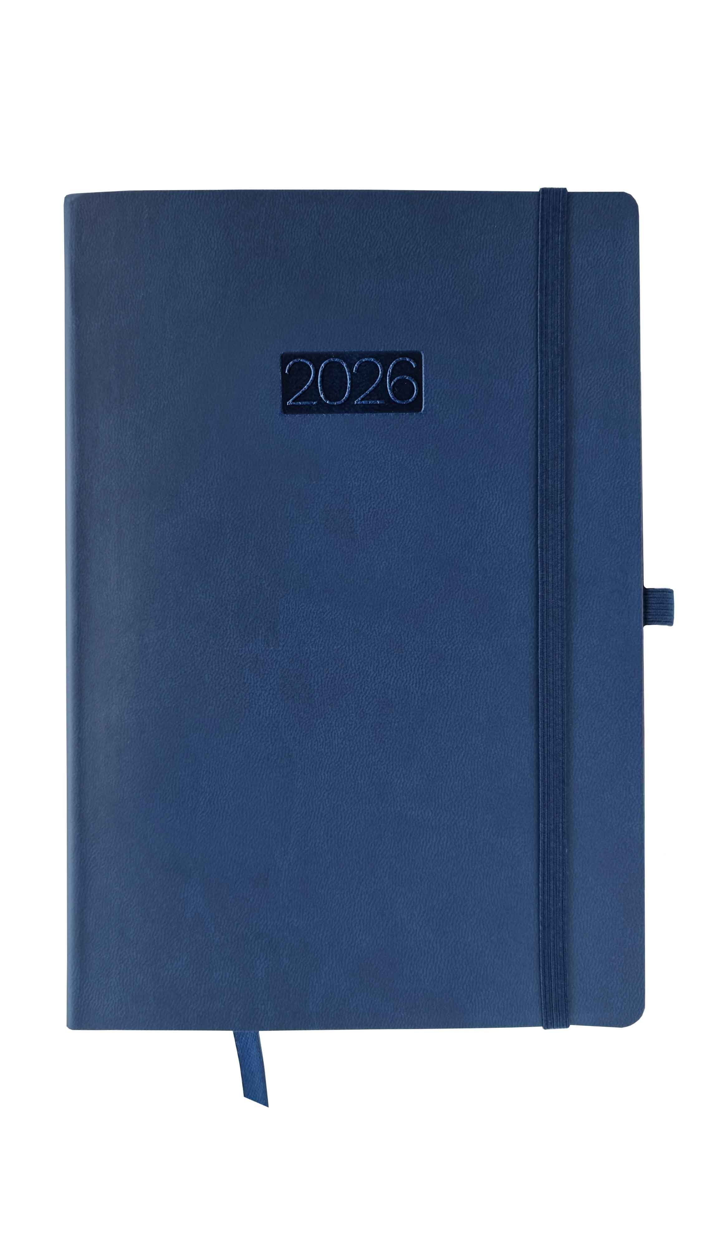 Kalendarz 2026 Flex A5 dzienny granatowy V2 K-A5D