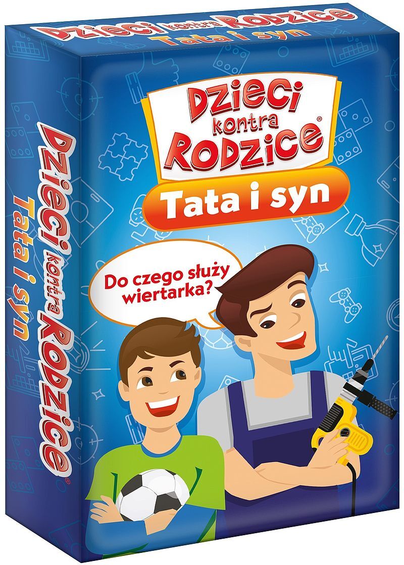 Gra dzieci kontra rodzice tata i syn