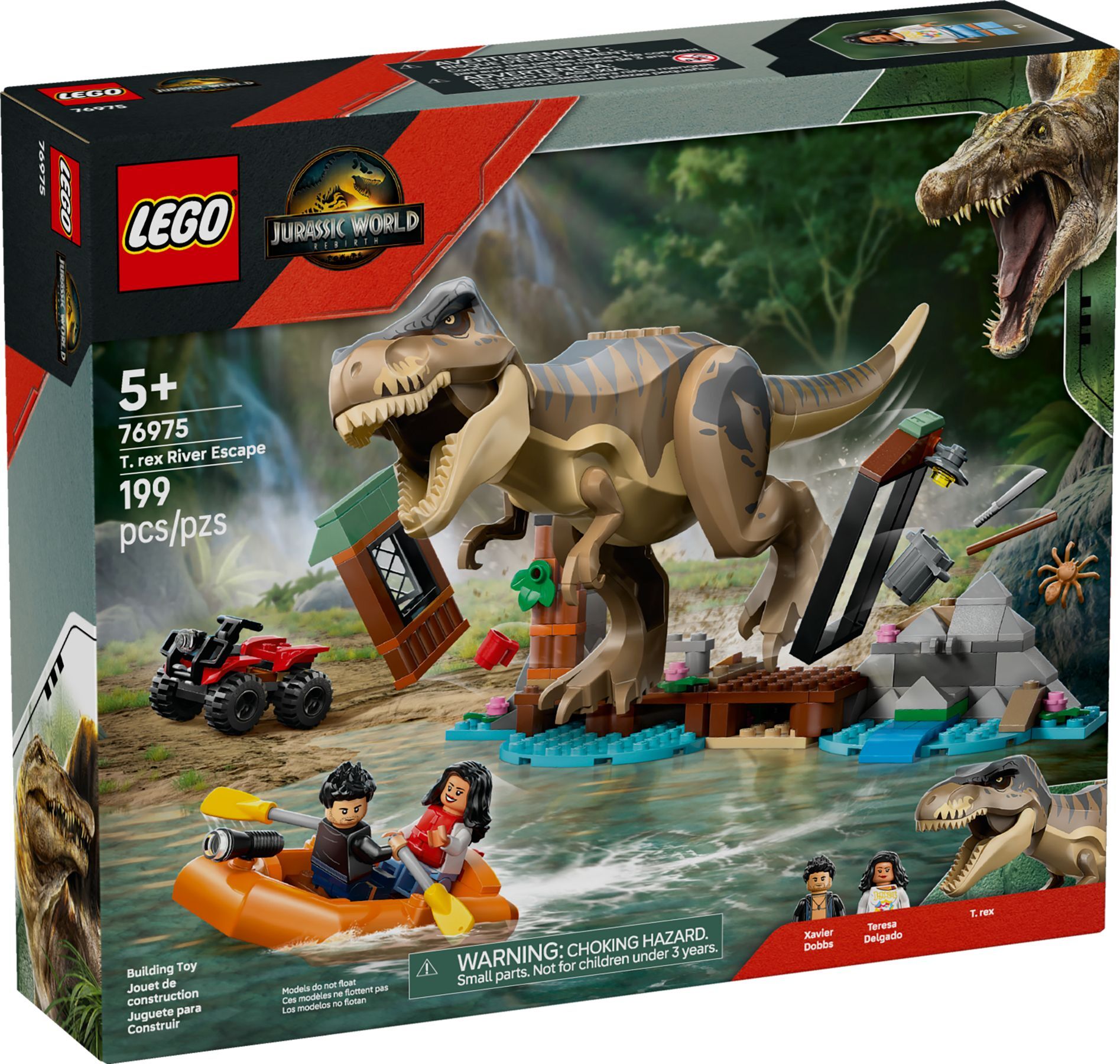 LEGO Jurassic World Ucieczka rzeką przed Tyranozaurem 76975