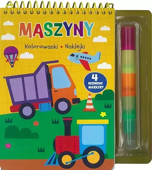 Maszyny Kolorowanki naklejki