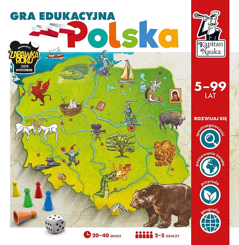 Kapitan Nauka. Gra edukacyjna Polska NOWE WYDANIE