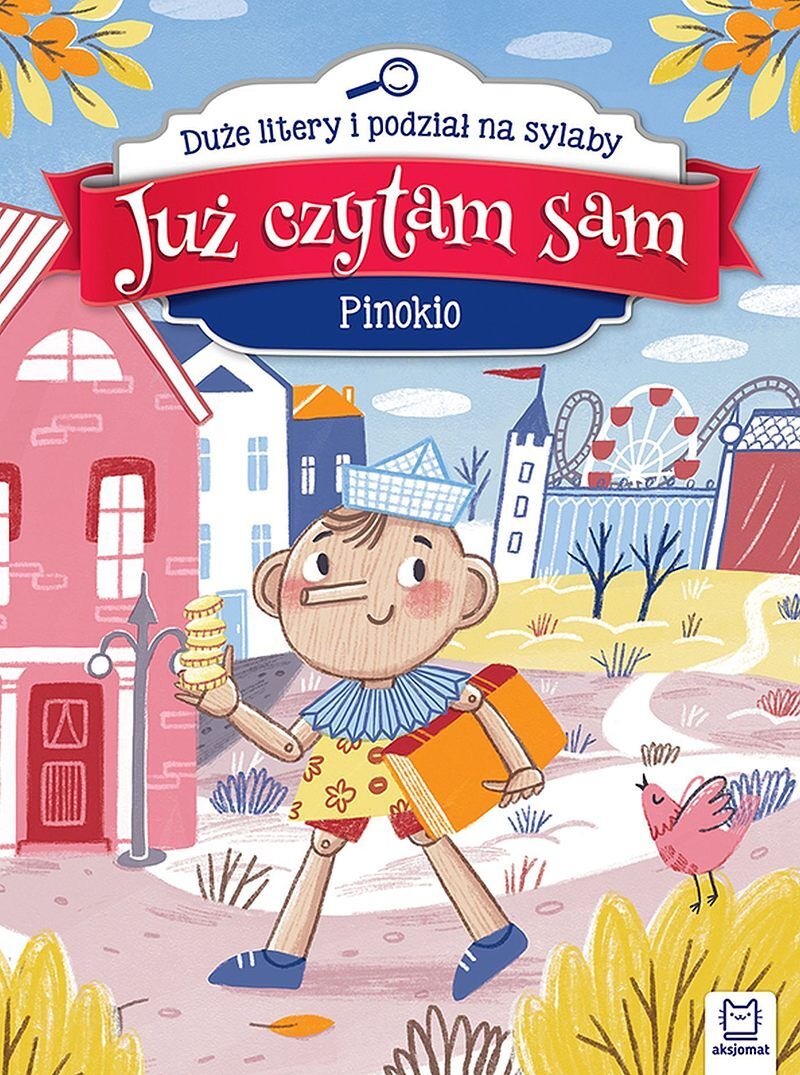Już czytam sam. Pinokio. Duże litery i podział na sylaby