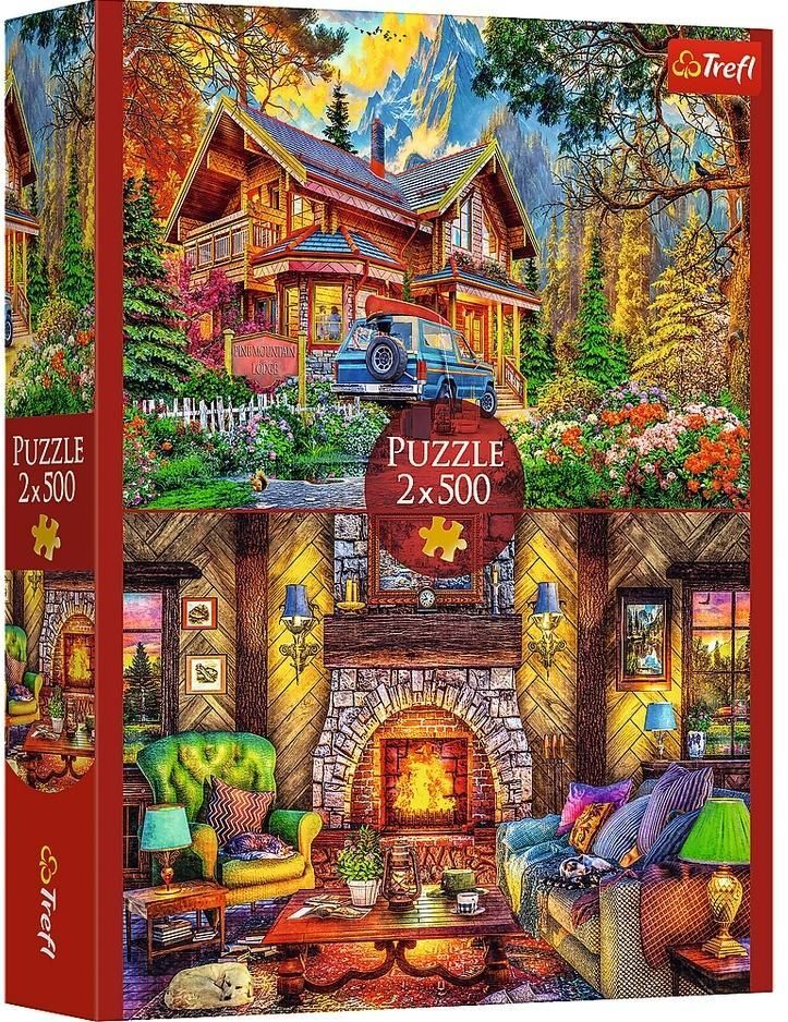 PUZZLE 2x500 Wycieczka w góry 37534
