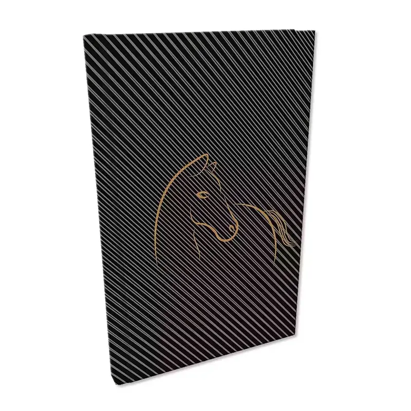 Notes a5 kratka soft touch koń black
