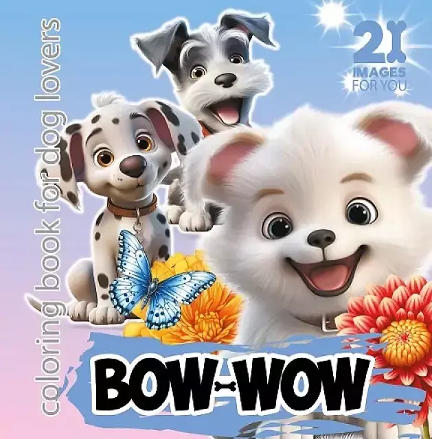 Kolorowanka usztywniana bow wow niebieska