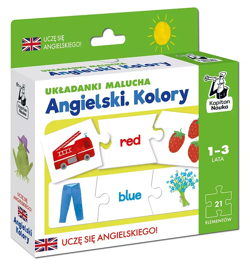 Układanki Malucha. Angielski. Kolory 1-3 lat