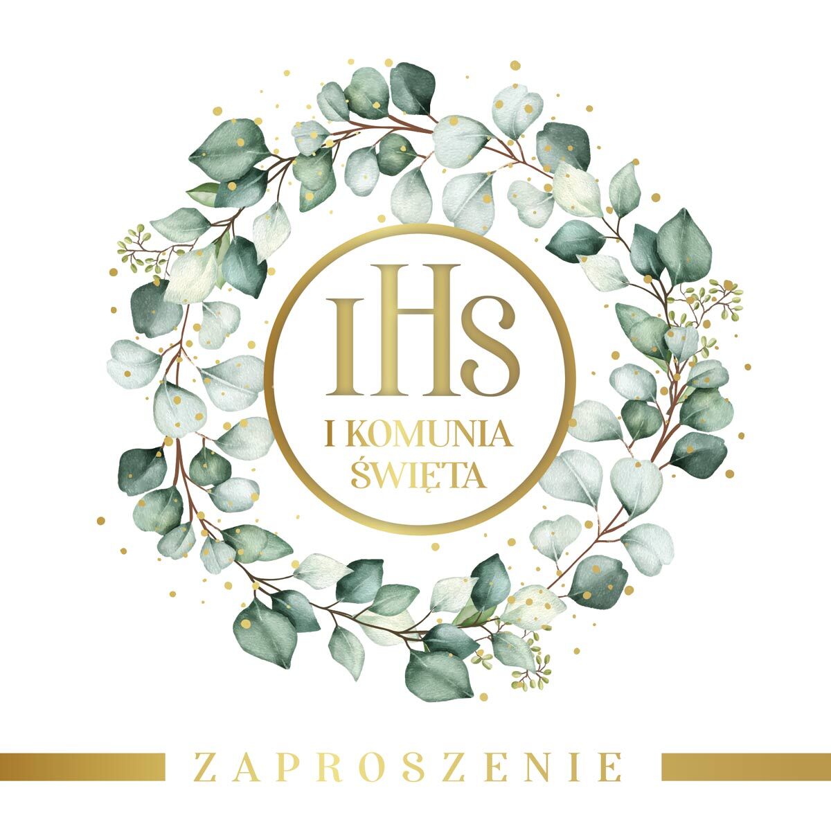 Zaproszenie Komunia 5szt.ZP-029