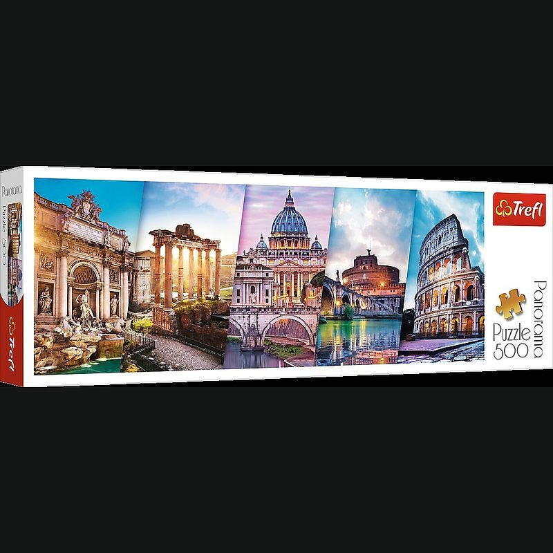Puzzle 500 panoramiczne podróż do włoch 29505