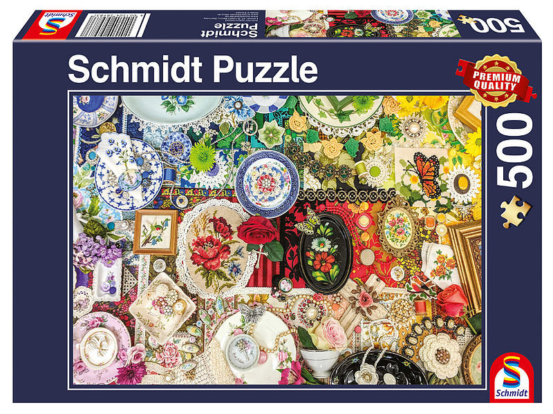 Puzzle 500 pq kolorowe ozdoby 110824