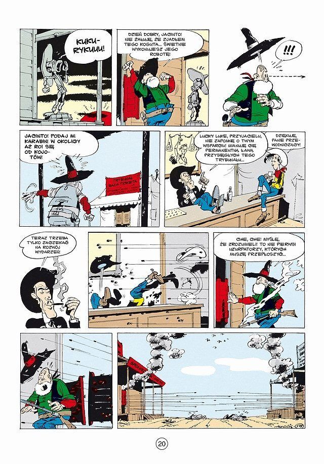 Lucky Luke - Sędzia, Na podbój Oklahomy, Ucieczka Daltonów