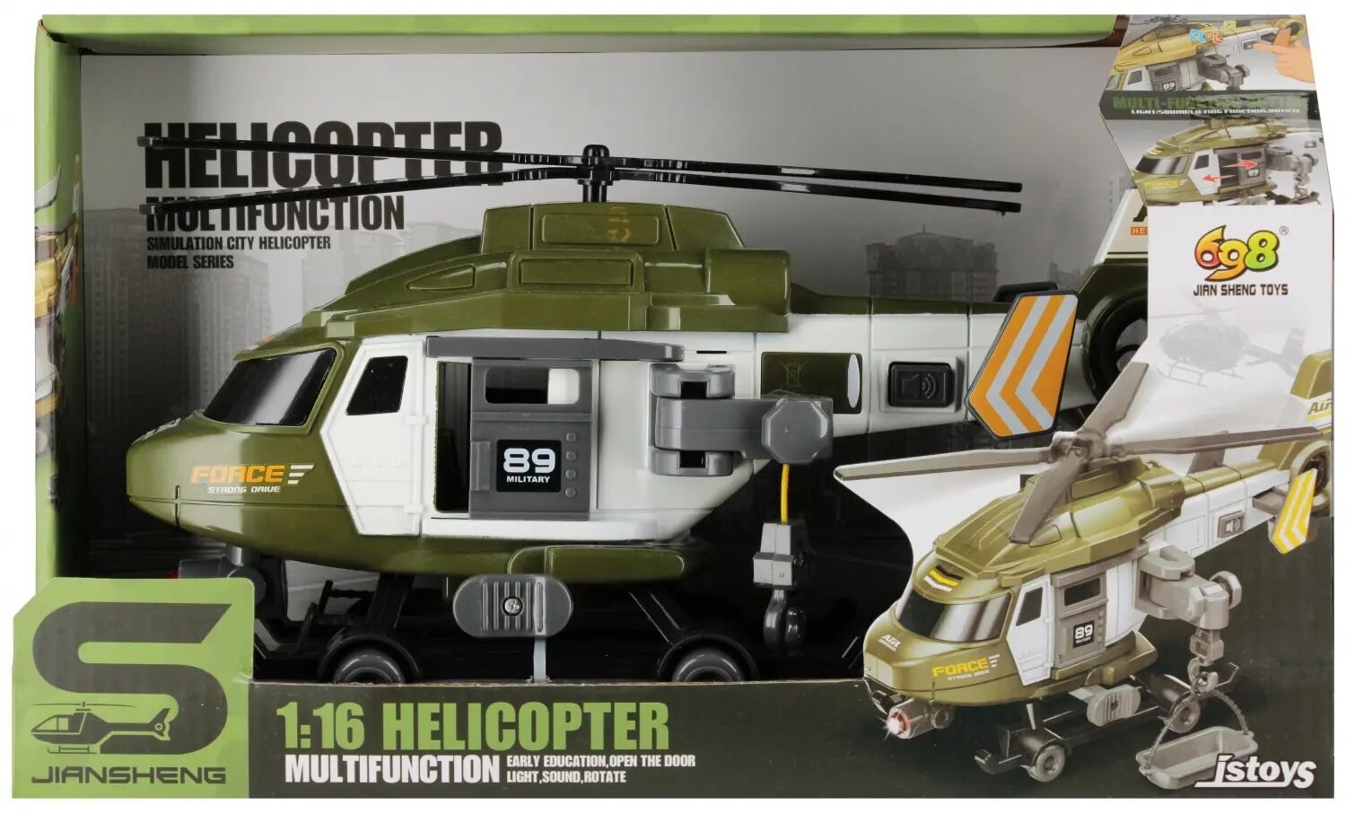 Helikopter wojskowy z wyciągarką