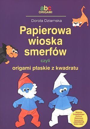 Papierowa wioska smerfów czyli origami płaskie z kwadratu
