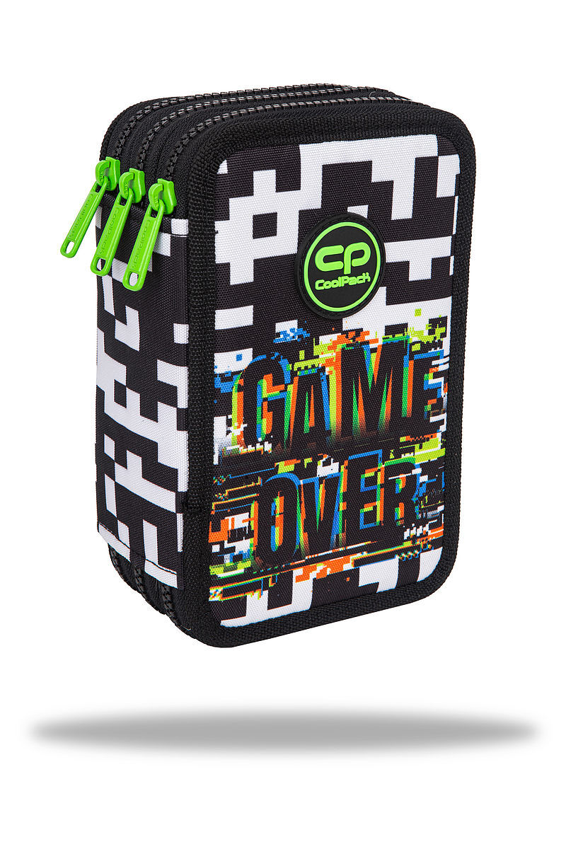 Piórnik 3-komorowy z wyposażeniem coolpack jumper 3 game over