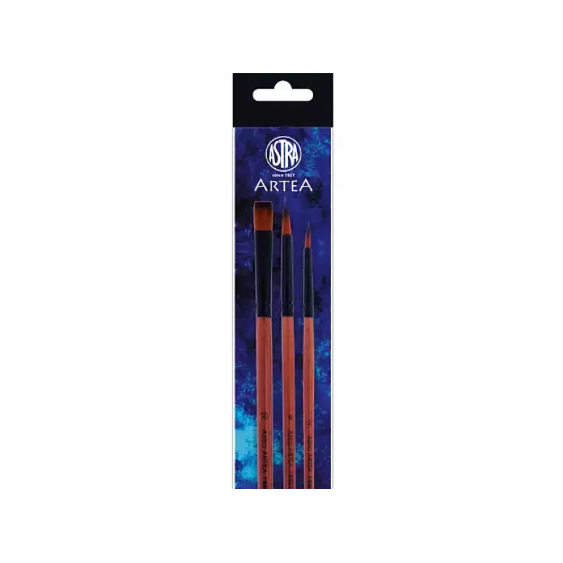 Zestaw pędzli nylon artea 3 szt
