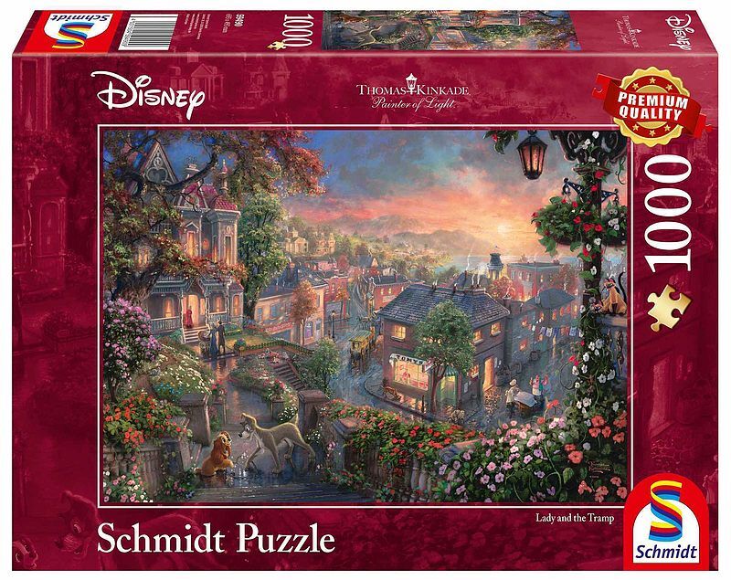 Puzzle 1000 pq zakochany kundel disney t. Kinkade 108128
