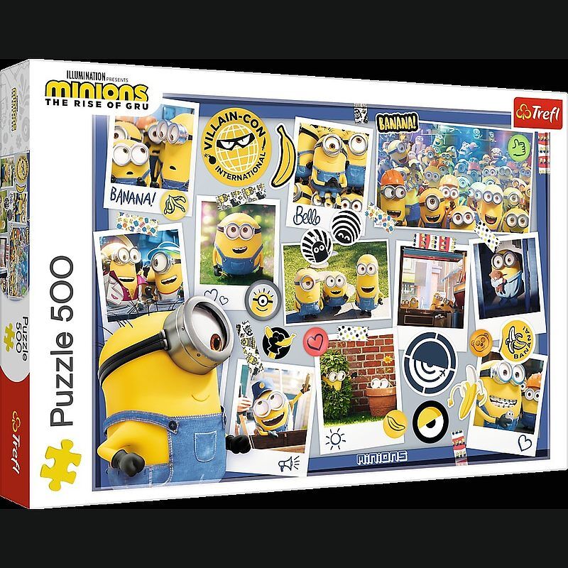 Puzzle 500 zwariowana kolekcja zdjęć minionki 37390