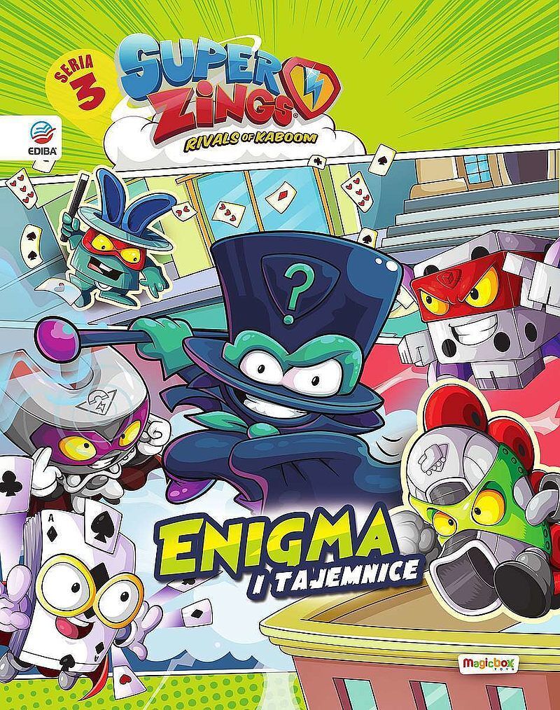 Superzings enigma i tajemnice. Książka z naklejkami. Seria 3