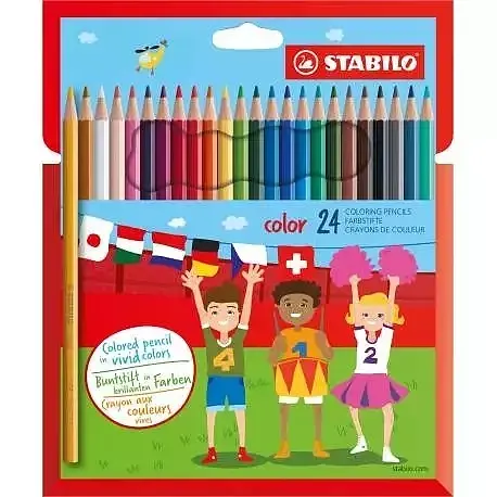 Kredki drewniane stabilo color 24 kolorów
