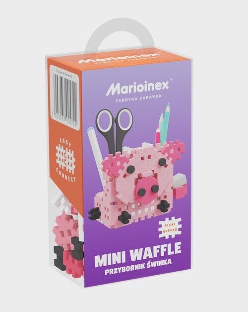 klocki Mini Waffle Przybornik: Świnka