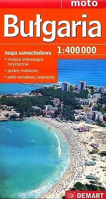 Bułgaria mapa samochodowa 1:400 000