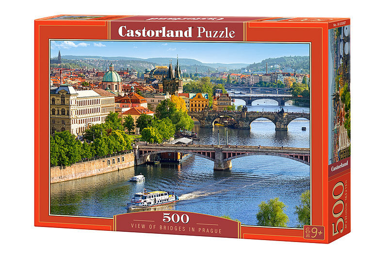Puzzle View of Bridges in Prague 500