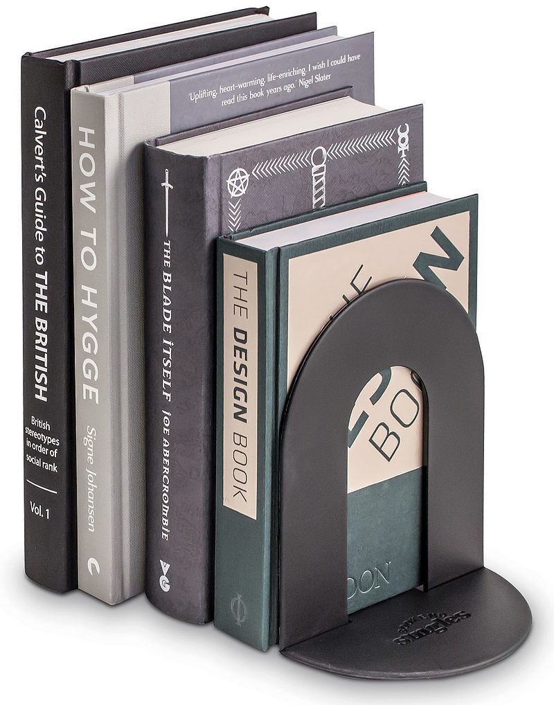 Book end - podpórka pod książki - czarna