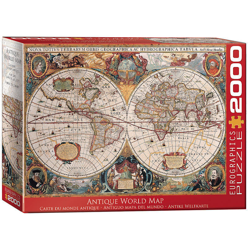 Puzzle 2000 antique world map 8220-1997