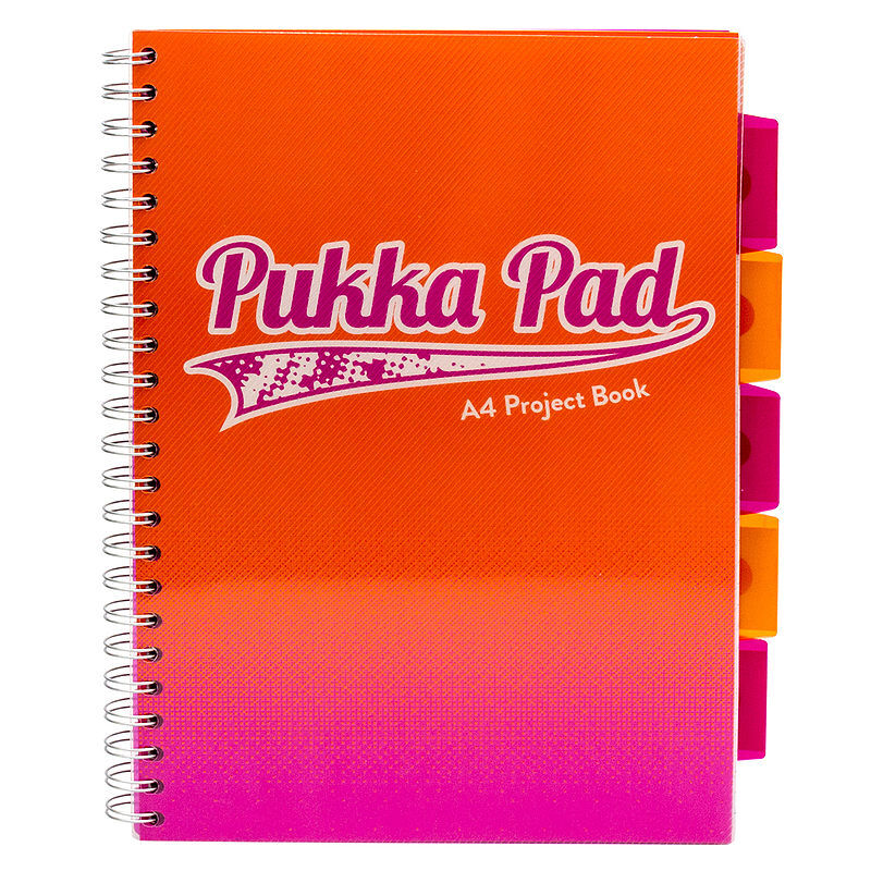 Kołozeszyt pukka pad a4 fusion project book pomarańczowy