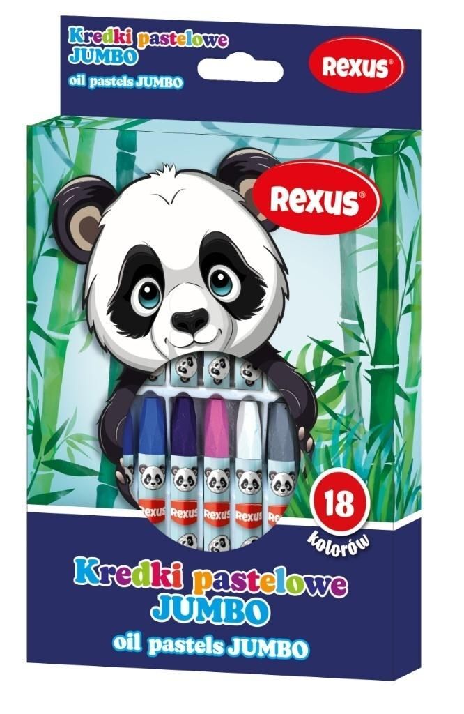 Kredki pastelowe Jumbo 18 kolorów