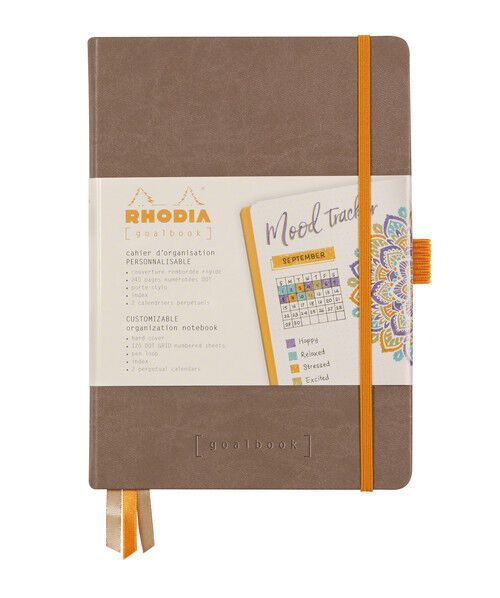 Notes Rhodia Rhodiarama Goalbook taupe A5 w kropki Hardcover
