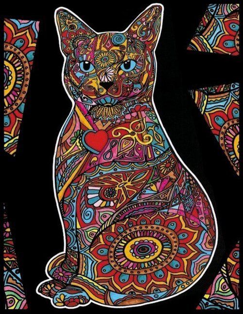 Kolorowanka Welwetowa Colorvelvet 47x35 cm Kocisko + 12 flamastrów Carioca