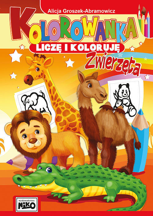 Kolorowanka Liczę i koloruję Zwierzęta