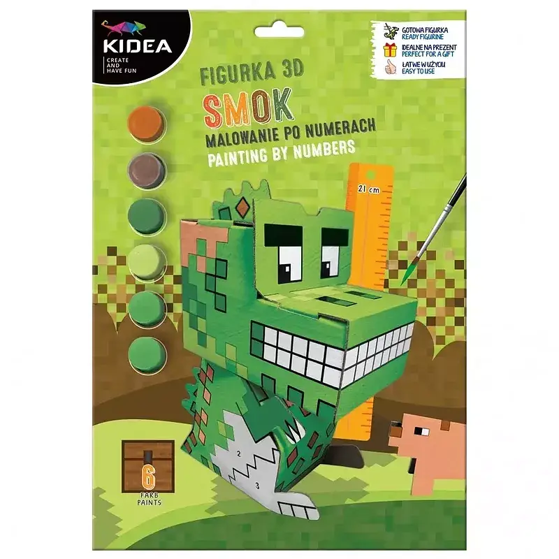 Figurka 3d malowanie po numerach game smok kidea