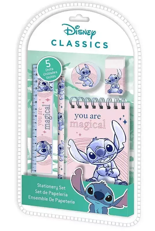 Zestaw piśmienniczy stitch 5 elelmentów st00011