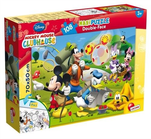 Puzzle dwustronne maxi Myszka Miki 108