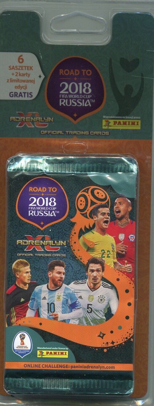 Adrenalyn Xl Road to World Cup Russia 2018 6+2 blister