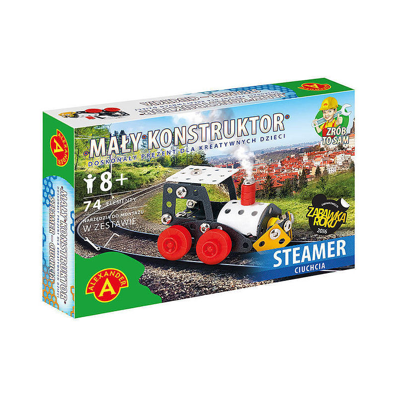 Mały konstruktor Steamer Ciuchcia 74 elementy