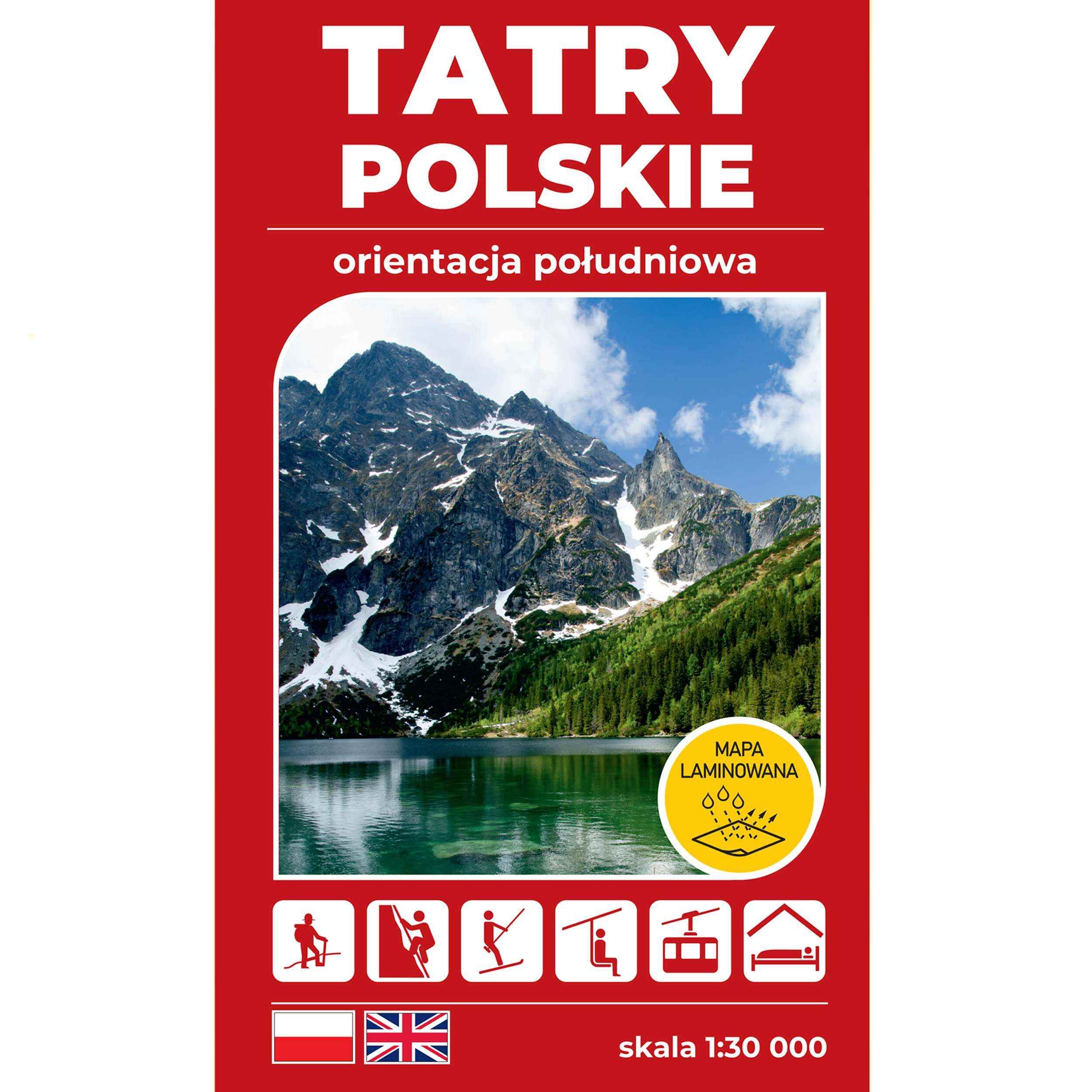 Mapa turystyczna Tatry Polskie 1:30 000