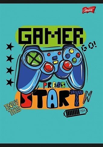 Zeszyt a5 16k kratka gamepad mix pakiet 15 sztuk