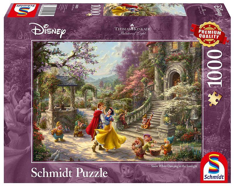 Puzzle 1000 pq t. Kinkade królewna krasnoludki