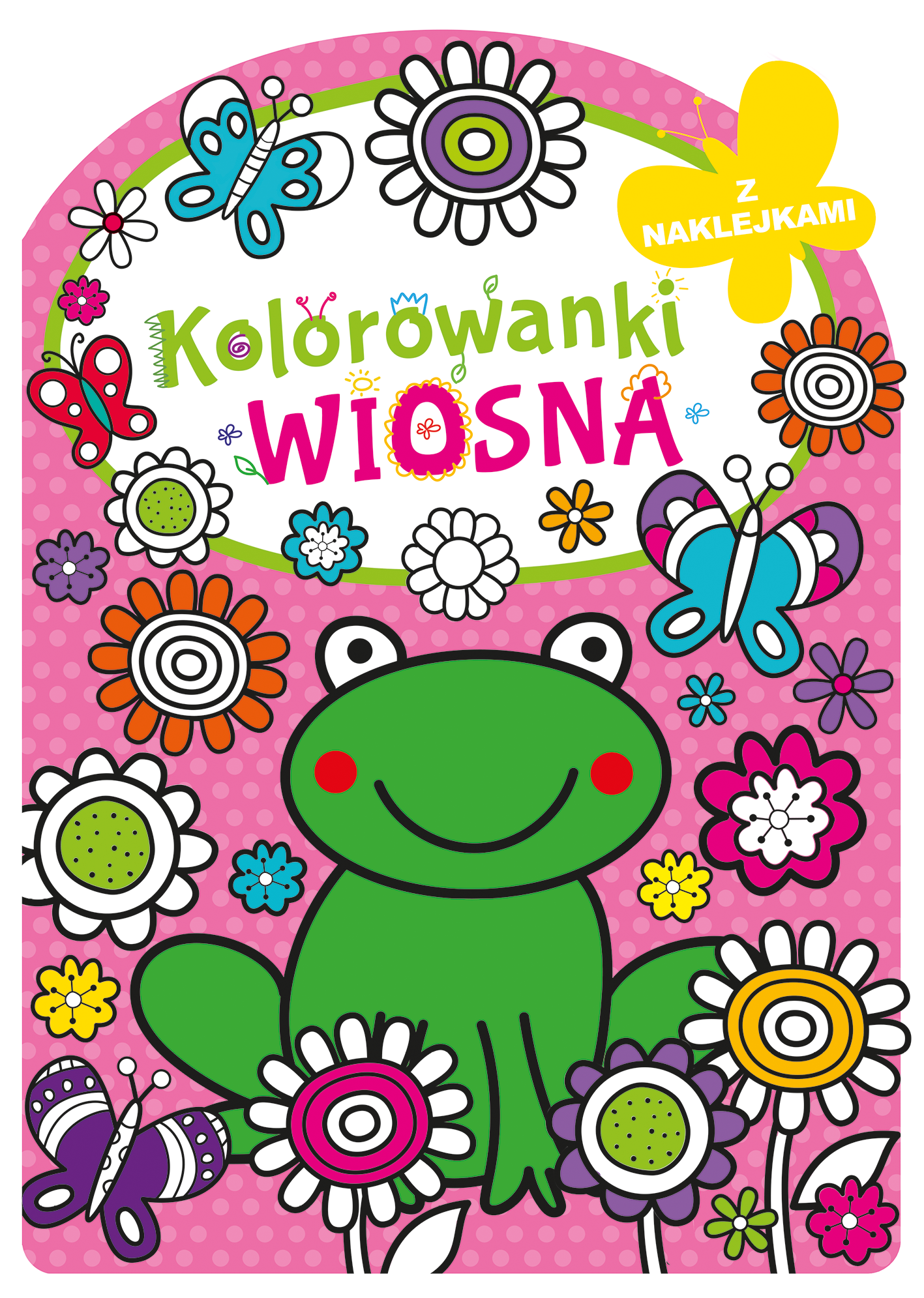 Kolorowanka z wykrojnikiem. Wiosna