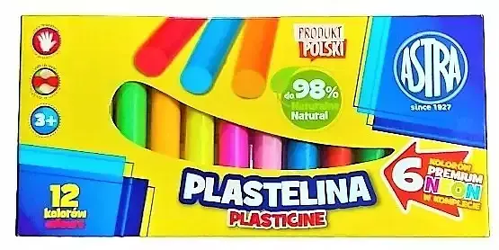 Plastelina astra 12 kolorów
