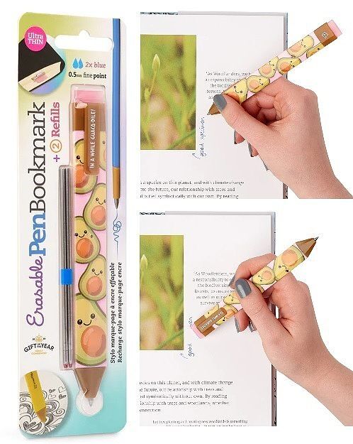 Zakładka długopis+wkłady awokado pen boomkark