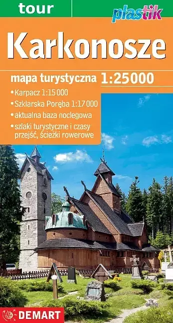 Karkonosze. Mapa turystyczna Plastik w skali 1:25 000