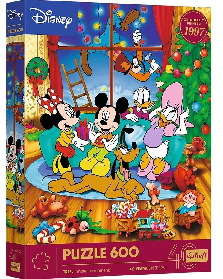 PUZZLE 600 Myszka Miki i Przyjaciele Święta 37602
